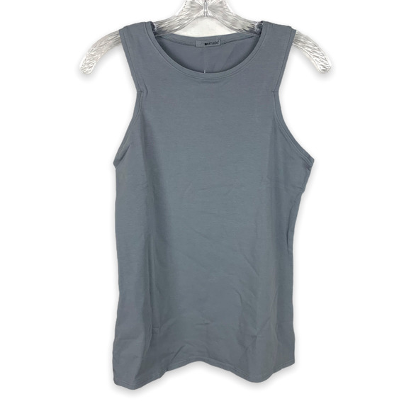NWT LAmade gray, sleeveless high neck active tank top, REVOLVE - Picture 1 of 7